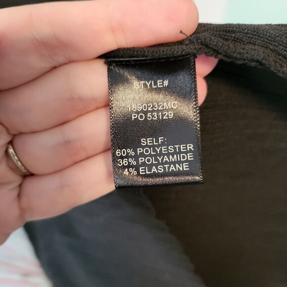 Modern Citizen Madelyn Ruffle Trim Midi Dress in Black Size Medium - Picture 5 of 5